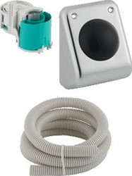 GEBERIT PNEUMATISCHE WANDVOET-DRUKKER RVS 115.918.00.1