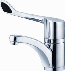 KLUDI MEDI-CARE 1-GATS WASTAFELKRAAN MET DRAAIBARE UITLOOP 15CM CHROOM 341130534