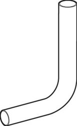 GEBERIT SPOELBOCHT MET SPRONG NAAR LINKS 2CM WIT D50X44 118.120.11.1