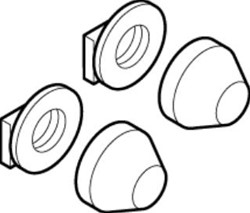 GEBERIT AFDEKROZET WIT 217713111