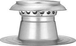 IKO PLATDAK ONTLUCHTING 200 MM ENKELWANDIG ALUMINIUM XD 30013690