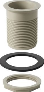 GEBERIT PLUG/AANSLUITSTUK PE VOOR KERAMISCHE BAKKEN 352.325.16.1