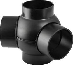 GEBERIT PE KOGEL T-STUK 2 ZIJ-AANSL. 135 GR D 75/75 365.375 365.375.16.1