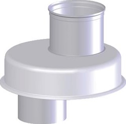 COX GEELEN ROOKGASAFVOER HAARDAANSLUITING ROND ALU DUNWANDIGE HAARDAANSLUITING ROND 100MM NEN 7203