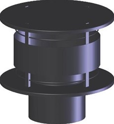COX GEELEN TREGAKAP ZWART TREGAKAP ALU 200MM ZWART 165200