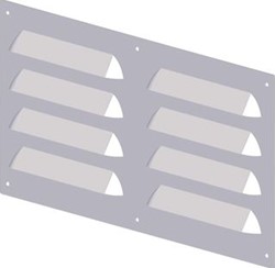 COX GEELEN VENTILATIEROOSTER VENTILATIEROOSTER ALU 2 X 8 SCHOEPEN 500X450MM 187545