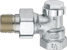 ULTRALINE VOETVENTIEL VERAFIX 3/8 HAAKS KVS = 1,70 M3/H BESTELEENHEID=10ST V2400E0010