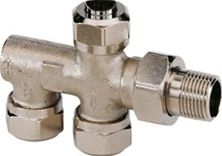 IMI HEIMEIER DUOLUX ONDERBLOK 2-PIJPS NIET INSTELBAAR M24X1.5 1/2 HOH=35MM NIET INSTELBAAR 380002000