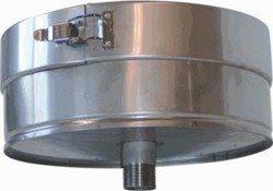 METALOTERM ONTOP ATRBK AANSLUITSTUK ROETBAK MET AFVOER L= 85MM BINNENBUIS: RVS 350MM BUITENBUIS: RVS 159826