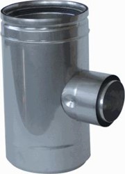 METALOTERM UE DUBBELWANDIG VERLOOP T-STUK 150MM 163504