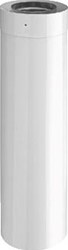 BURGERHOUT CONCENTRISCHE BUIZEN ALUMINIUM/STAAL 80/125MM DIKTE 1.5MM LENGTE/WERKEND 500X450MM WIT RAL9016 40.045.38.95
