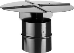 BURGERHOUT ALUMINIUM KRUISKAP ZWART 110 MM 40.045.33.54
