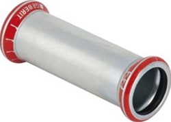 GEBERIT MAPRESS OVERSCHUIFSOK RECHT 1-DELIG C-STAAL MET CIIR AFDICHTRING 15MM X 15MM (PERSMOF X PERSMOF) 22102