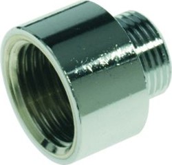 VSH RECHTE KOPPELING NEUSSTUK 3/4 X 1/2 MESSING CHROOM (BINNENDRAAD X BUITENDRAAD) 0452375