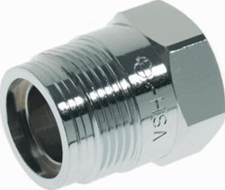 VSH RECHTE KOPPELING COMFOORNIPPEL 3/8 X M24 RECHT CHROOM 0609719