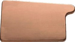 WENTZEL B333 KOPSCHOT DAKGOOT MATERIAAL-KLEUR DIEPTE 140MM DIKTE 0.7MM ONTWIKKELDE GOOTBREEDTE 333MM GOOT KOPER MONTAGEZIJDE LINKS BAKGOOT (RECHT) 4420001200