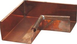 WENTZEL B400 HOEKSTUK DAKGOOT KOPER MATERIAAL-KLEUR DIEPTE 90MM BAKGOOT (RECHT) MODEL B400 SOORT HOEK BINNENHOEK HOEK 90GRADEN ONTWIKKELDE GOOTBREEDTE 400MM OPPERVLAKTEBESCHERMING GEEN  4420002800
