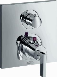 AXOR CITTERIO AFMONTAGESET INBOUW 1 GREEPS MET RECHTE GREEP HULS AFDEKROZET EN REGELEENHEID CHROOM 39720000