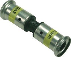HENCO RECHTE KOPPELING SOK 26 X 26MM KUNSTSTOF GAS (PERS X PERS) 15PKG-2626
