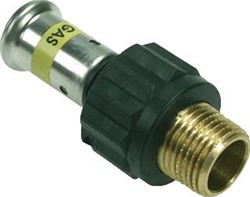 HENCO RECHTE KOPPELING PUNTSTUK 20MM X 1/2 KUNSTSTOF GAS (PERS X BUITENDRAAD) 17PKG-2004