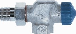 HEIMEIER THERMOSTATISCHE RADIATORKRAAN MET VASTE KV WAARDE 1/2 HAAKS VERKEERD. T.B.V. M30 KOP. MET BIJZONDER LAGE WEERSTAND 2245-02.000
