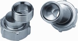 HUMMEL S-KOPPELING VOOR ONDERBLOK EUROCONUS 3/4X3/4 MESSING VERNIKKELD 2556343401 2 556 3434 01