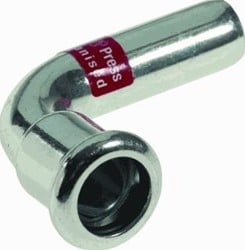 VSH XPRESS STAAL BOCHT KOPPELING 90GR 22 X 22MM STAAL (PERS X INSTEEK) 6201657