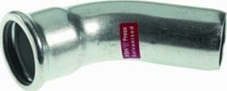 VSH XPRESS STAAL BOCHT KOPPELING INSTEEKBOCHT 45GR 35 X 35MM STAAL (PERS X INSTEEK) 6201811