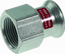 VSH XPRESS STAAL RECHTE KOPPELING SCHROEFBUS 12MM X 1/2 STAAL (PERS X BINNENDRAAD) 6202361