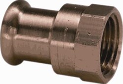 VSH XPRESS CU RECHTE KOPPELING SCHROEFBUS 22MM X 1/2 KOPER (PERS X BINNENDRAAD) 4801335