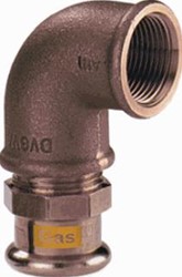 VSH XPRESS CU GAS KNIE KOPPELING 90GR 22MM X 1/2 KOPER GAS (PERS X BINNENDRAAD) 4804681