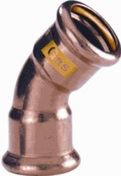 VSH XPRESS CU GAS BOCHT KOPPELING 45GR 42 X 42MM KOPER GAS (PERS X PERS) 4804021