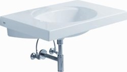 GEBERIT PRECIOSA II WASTAFEL 1X WASKOM KERAMIEK 800 X 550 X 200MM (BXDXH) WIT 124284000
