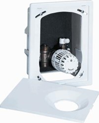 HEIMEIER MULTIBOX K CHROOM. INCLUSIEF MONTAGEPLAAT EN THERMOSTAATKOP 9302-00.800