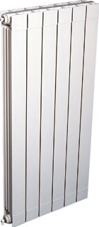 DRL VIP ALUMINIUM RADIATOR 890X2560 MET 32 ELEMENTEN WIT 018032