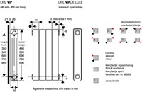DRL VIP ALUMINIUM RADIATOR 690X800 MET 10 ELEMENTEN WIT V009010 016010-2
