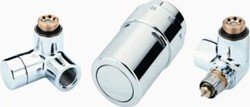 DANFOSS X-TRA COLLECTION DESIGNSET 1/2 RECHTS VERCHROOMD 013G4003