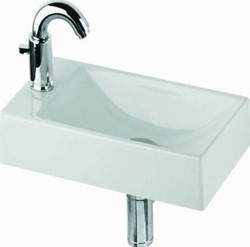 GEBERIT 420 KERAMISCHE FONTEIN 400X230MM WIT S8440000000