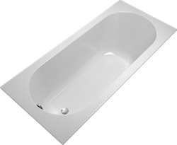 VILLEROY & BOCH OBERON 2.0 LIGBAD RECHTHOEK 1700X750 QUARYL STEENWIT UBQ170OBR2DV-RW