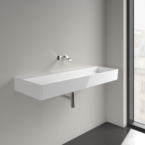 VILLEROY & BOCH MEMENTO 2.0 WASTAFEL HOEKIG VOOR WANDUITLOOP WAND 470 X 1200MM (DXB) WIT ALPINE 4A22C301-2