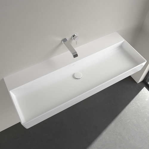 VILLEROY & BOCH MEMENTO 2.0 WASTAFEL HOEKIG VOOR WANDUITLOOP WAND 470 X 1200MM (DXB) WIT ALPINE 4A22C301-3