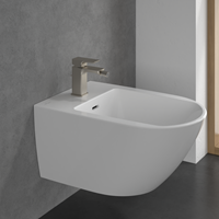 VILLEROY & BOCH WELLNESS SUBWAY 3.0 EENGREEPS BIDETKRAAN BRUSHED NICKEL MATT TVB11200100064-2
