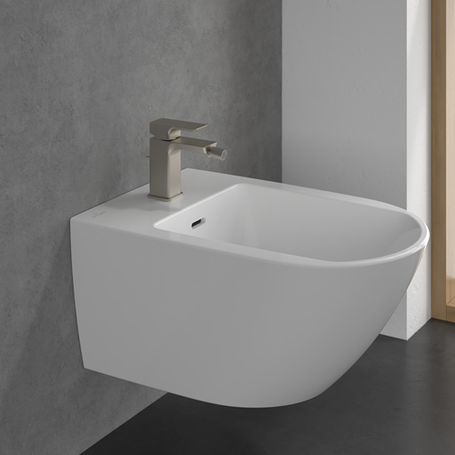 VILLEROY & BOCH WELLNESS SUBWAY 3.0 EENGREEPS BIDETKRAAN BRUSHED NICKEL MATT TVB11200100064-2
