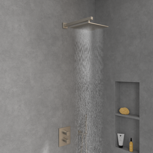 VILLEROY & BOCH UNIVERSAL SHOWERS REGENDOUCHE ANGULAR BRUSHED NICKEL MATT TVC00000200064-2