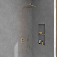 VILLEROY & BOCH UNIVERSAL SHOWERS REGENDOUCHE ANGULAR BRUSHED NICKEL MATT TVC00000200064-3