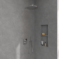 VILLEROY & BOCH UNIVERSAL TAPS & FITTINGS INBOUWTHERMOSTAAT MET DRIEWEG STOPKRAAN,VOOR DOUCHE ROND CHROME TVD00000100061-3