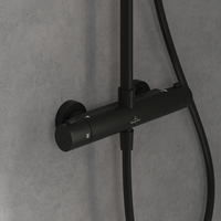 VILLEROY & BOCH WELLNESS UNIVERSAL SHOWERS DOUCHESYSTEEM MET DRIE FUNCTIES VOOR WANDMONTAGE MATT BLACK TVS109002000K5-3