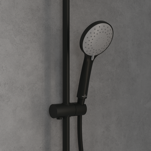 VILLEROY & BOCH WELLNESS UNIVERSAL SHOWERS DOUCHESYSTEEM MET DRIE FUNCTIES VOOR WANDMONTAGE MATT BLACK TVS109002000K5-2