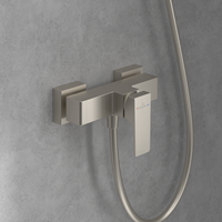 VILLEROY & BOCH ARCHITECTURA SQUARE EENGREEPS DOUCHEKRAAN BRUSHED NICKEL MATT TVS12500100064-2