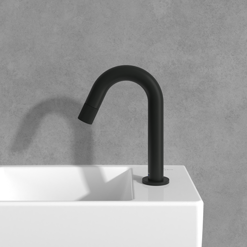 VILLEROY & BOCH UNIVERSAL TAPS & FITTINGS KOUDWATERKRAAN ZONDER PUSH-OPEN AFVOERGARNITUUR MATT BLACK TVW000004000K5-3